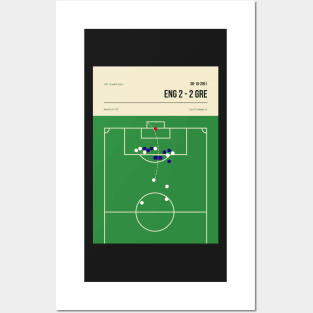 Beckham's last minute free kick goal against greece in 2001 Posters and Art